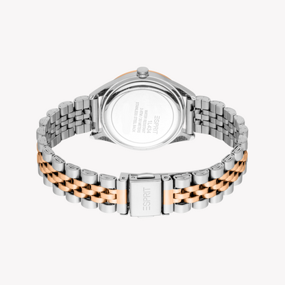 Esprit Women's Silver & Rose Gold Watch | Es1l434m1075-3