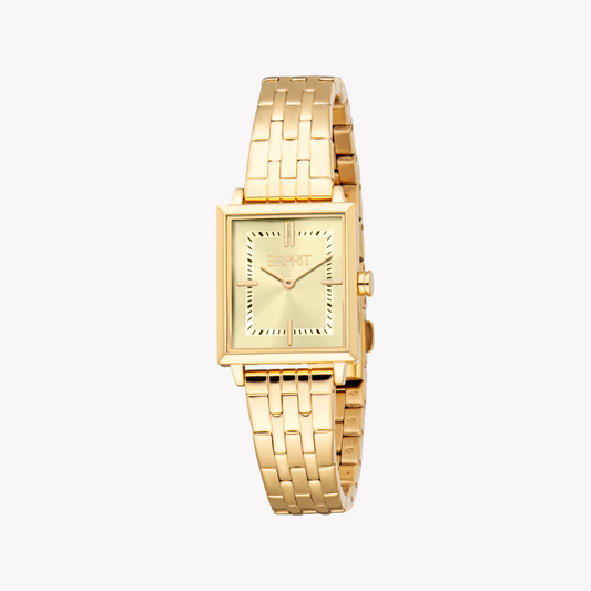 Esprit Women's Gold Stainless Steel Watch | Es1l499m0035-1