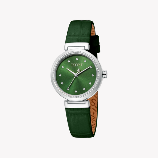 Esprit Women's Silver/Green Watch | Es1l506l0015-1