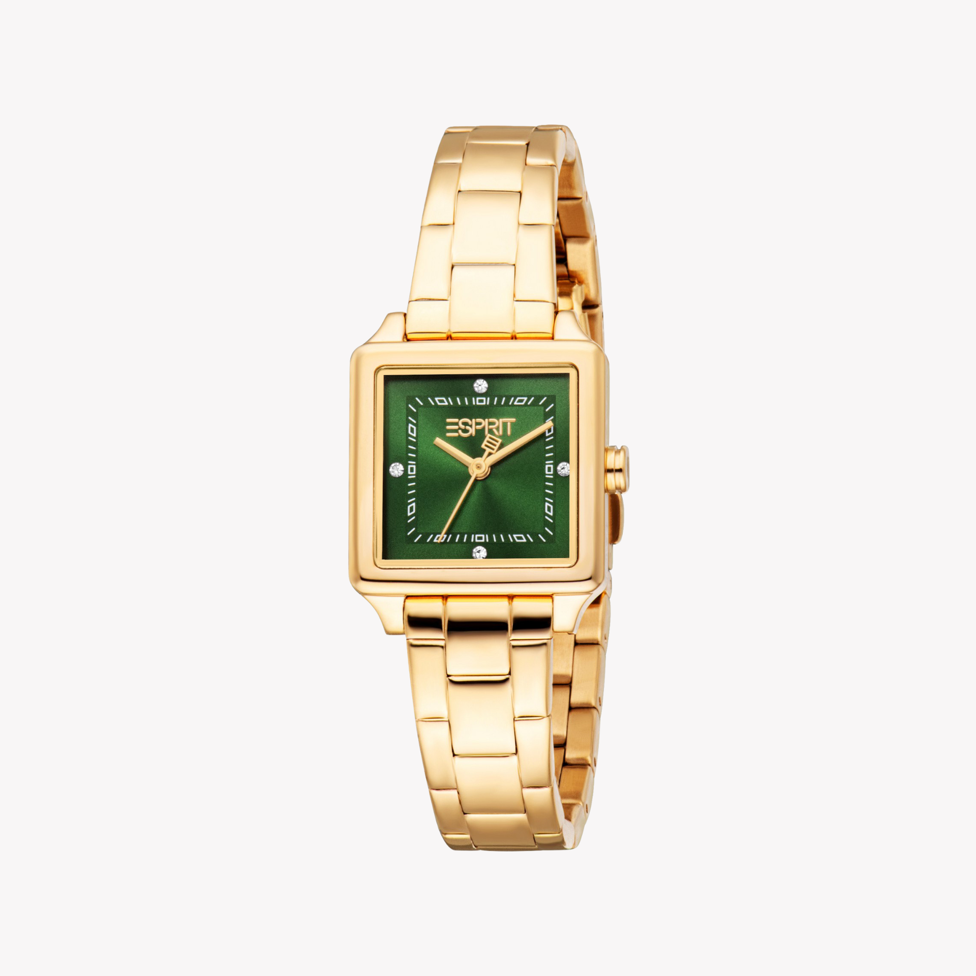Esprit Women's Gold/Green Stainless Watch | Es1l511m0045-1