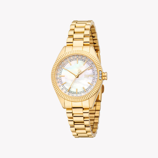 Esprit Women's Gold Stainless Steel Watch | Es1l515m0045-0
