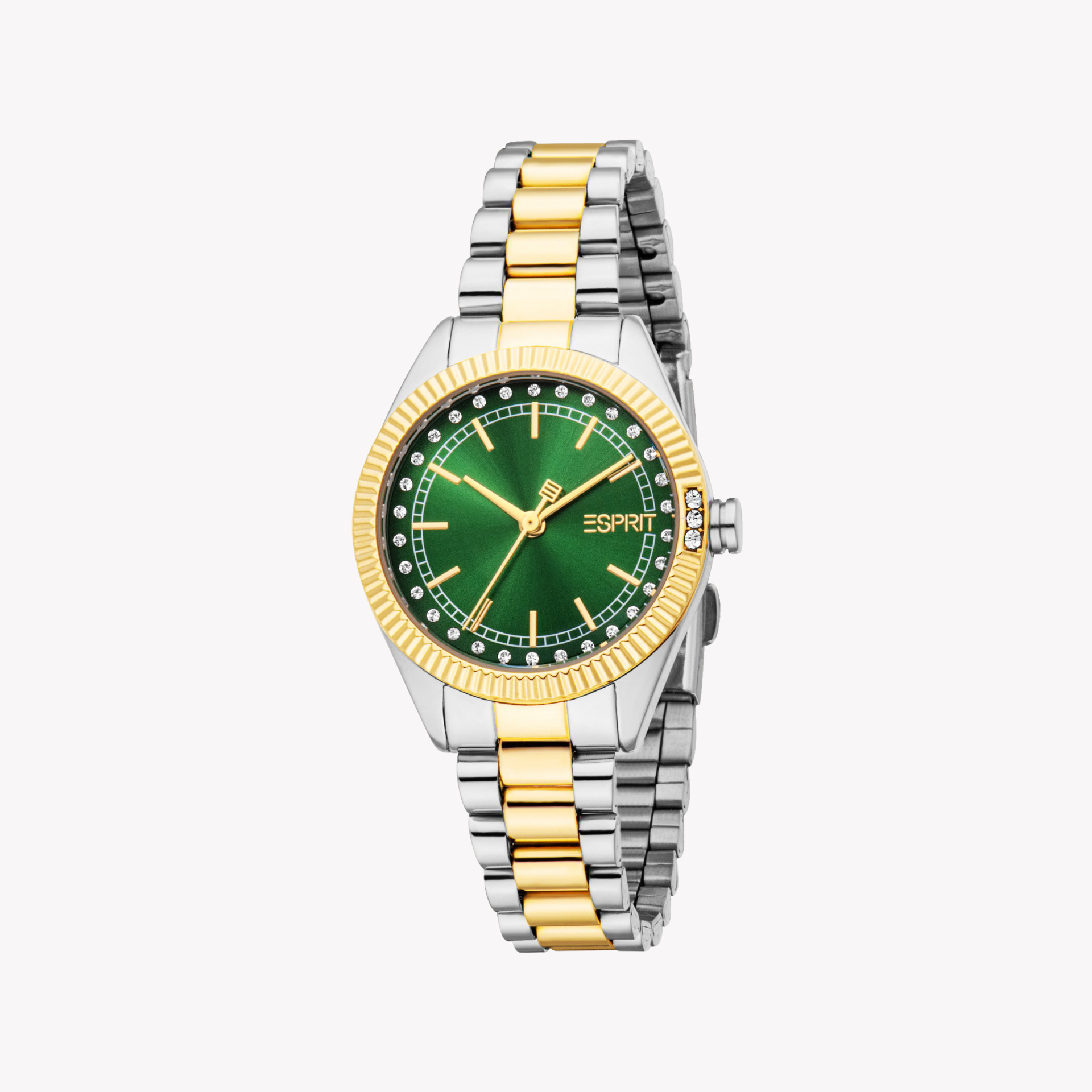 Esprit Women's Silver/Gold, Green Watch | Es1l515m0065-1