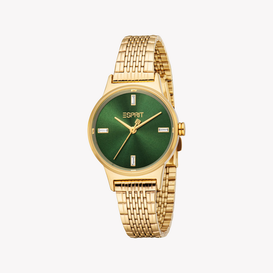 Esprit Women's Gold Stainless Steel Watch | Es1l519m0025-1