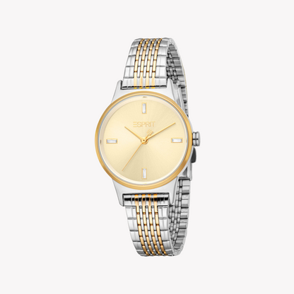 Esprit Women's Silver & Gold Watch | Es1l519m0045-1