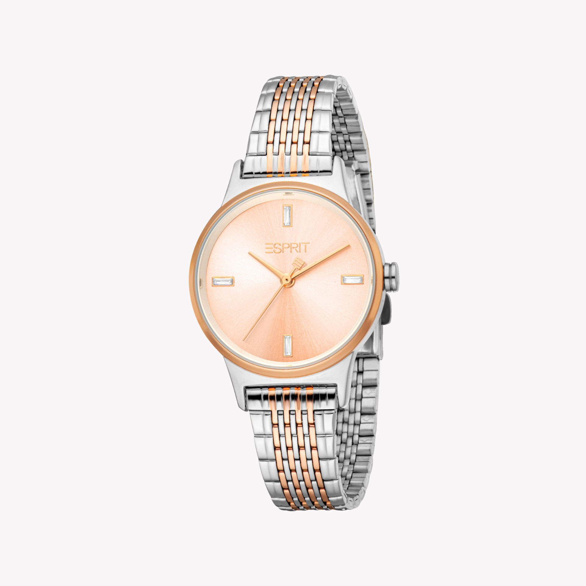 Esprit Women's Silver/Rose Gold Watch | Es1l519m0055-1