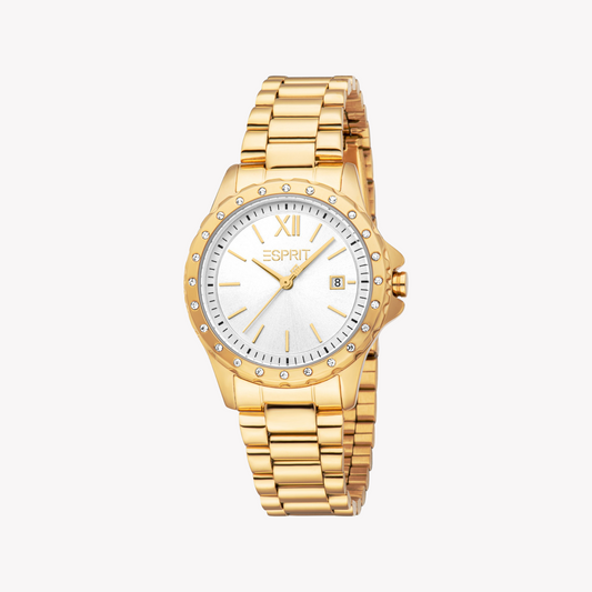 Esprit Women's Gold Stainless Steel Watch | Es1l522m0045-1