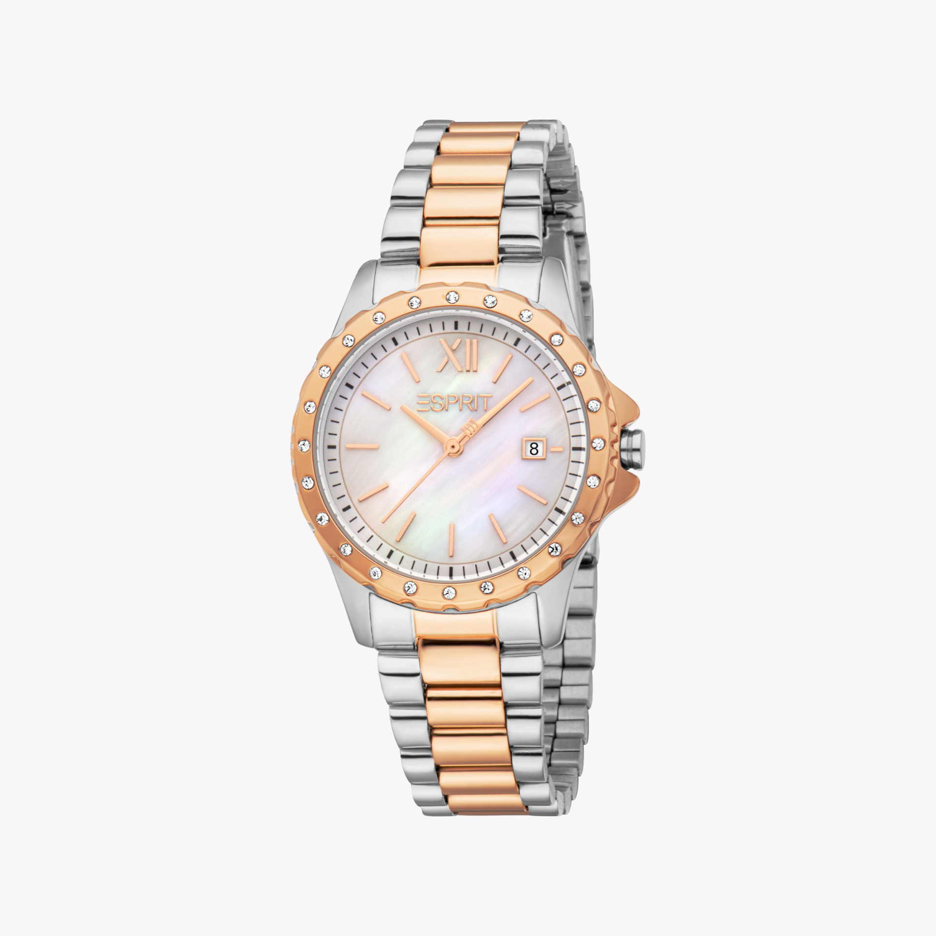 Esprit Women's Silver/Rose Gold Watch | Es1l522m0085-1