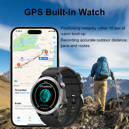 Smartwatch with GPS and AI - AI-Powered Health Coach, 24/7 Heart Rate & Sleep Tracking, 7-Day Battery-1