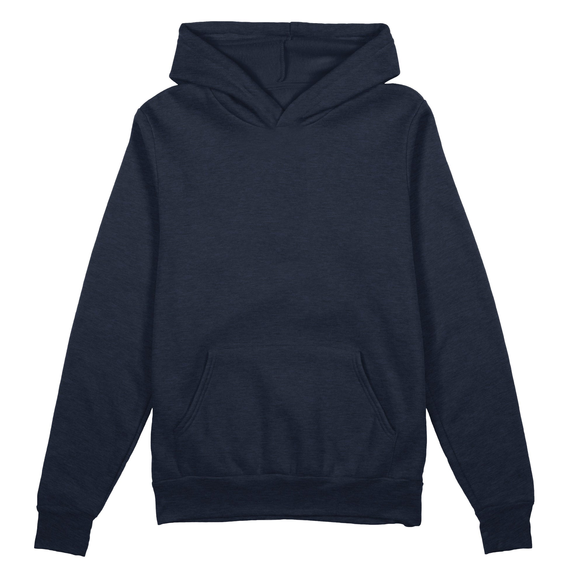 Unisex Plain Hoodie, True Navy-0