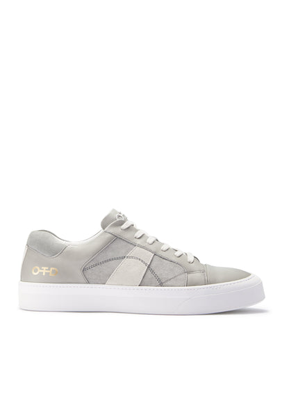 Leather Low-Top Sneaker (Grey)-0