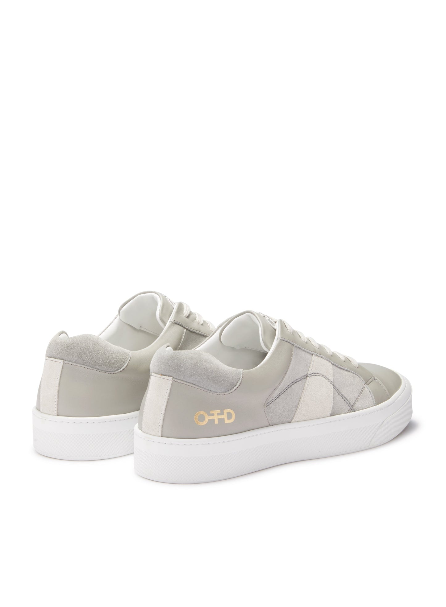 Leather Low-Top Sneaker (Grey)-2