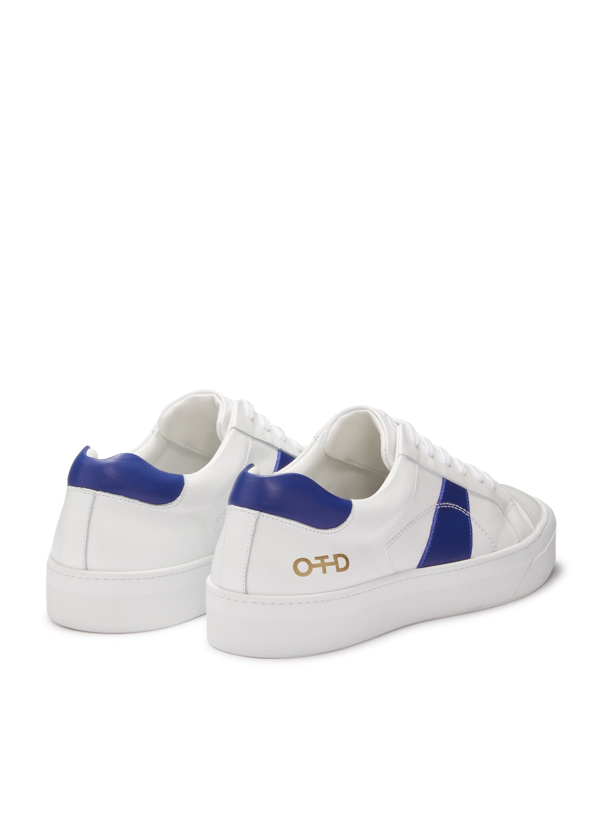 Leather Low-Top Sneaker (White)-2