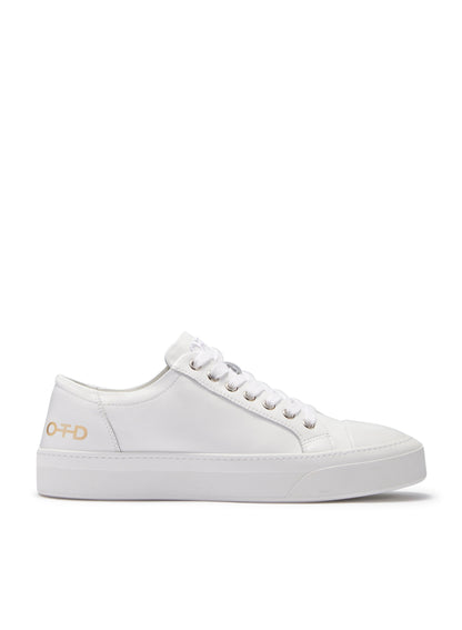 Leather Low-Top Sneaker (White)-0