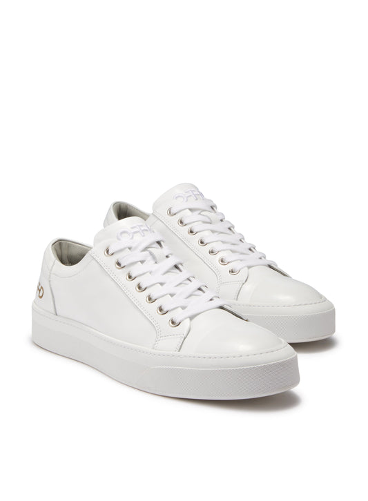 Leather Low-Top Sneaker (White)-1