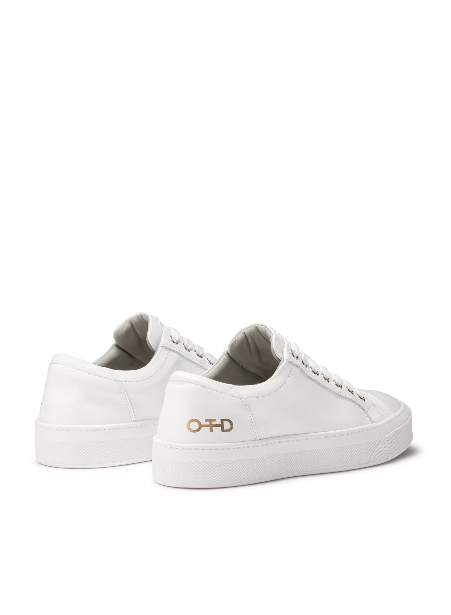 Leather Low-Top Sneaker (White)-2