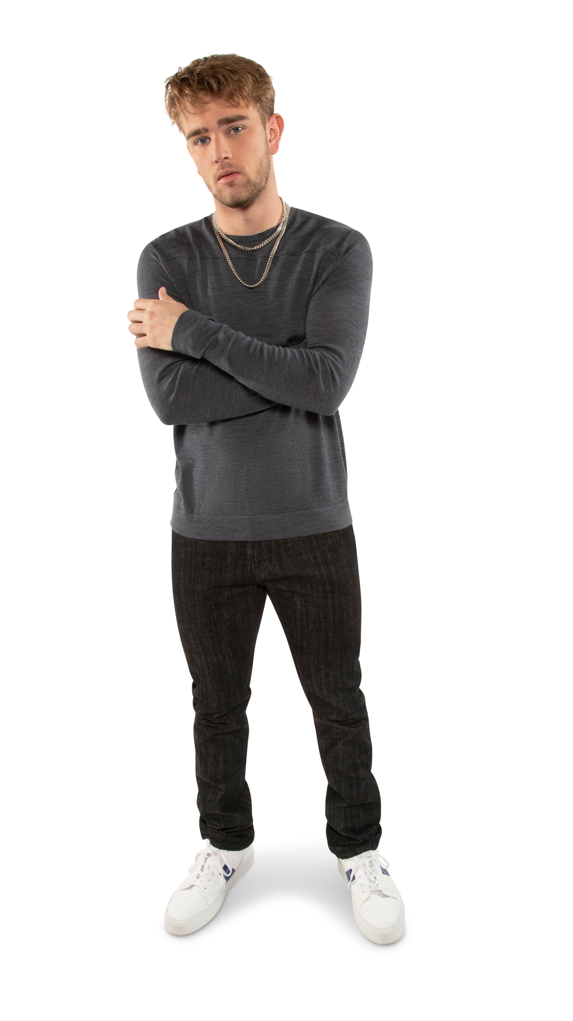 Leather Low-Top Sneaker (White)-3