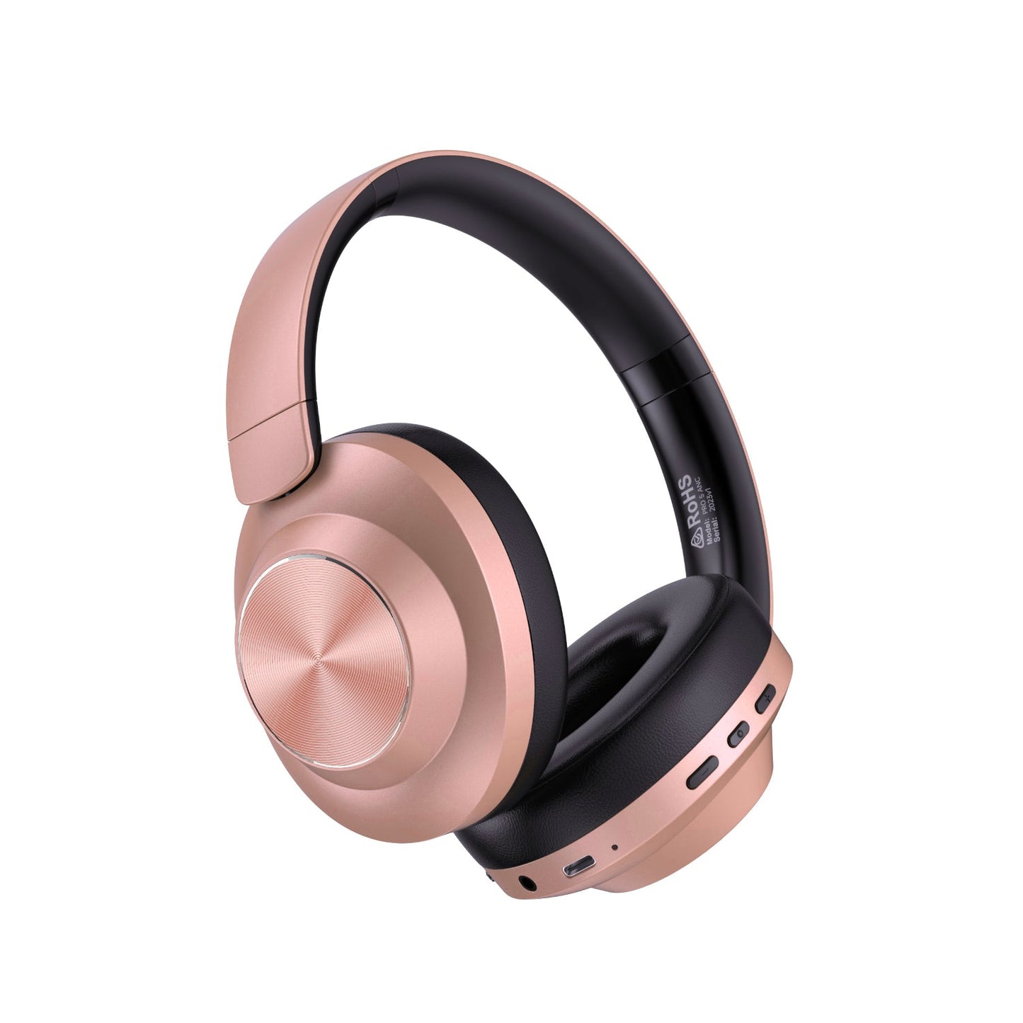 AIR PRO 5 ANC Rose Gold (Active Noise Cancelling Over Ear Wireless Headphones)-1