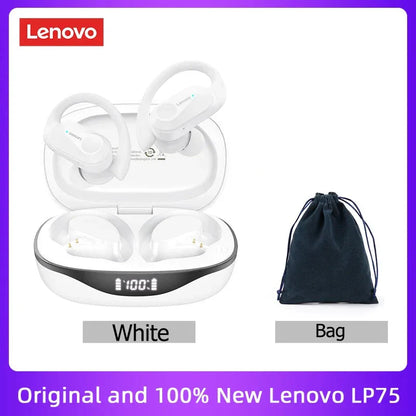 Original Lenovo LP75 TWS Bluetooth V5.3 Headphones Wireless LED Digital Display Earphones Noise Reduction Waterproof Headset New-10