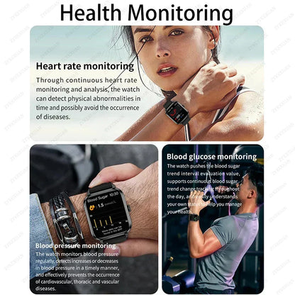 Smart Bluetooth Fitness Tracker Watch with Voice Assistant and Magnetic Charging-3