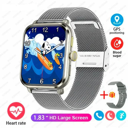 Smart Bluetooth Fitness Tracker Watch with Voice Assistant and Magnetic Charging-10