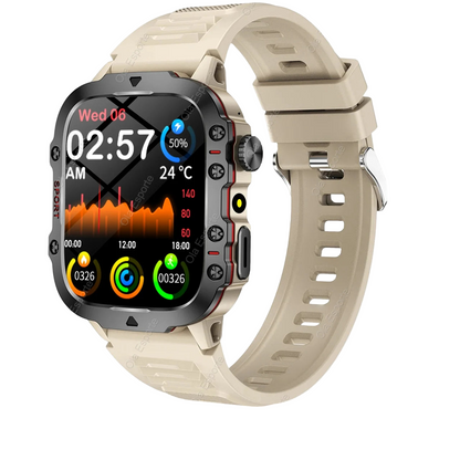 NNEOBA Smart Watch HD Fitness Tracker Khaki-0