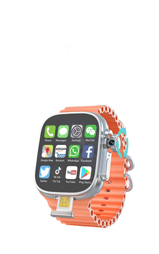 NNEOBA Android Smartwatch Rotary Camera Orange-0