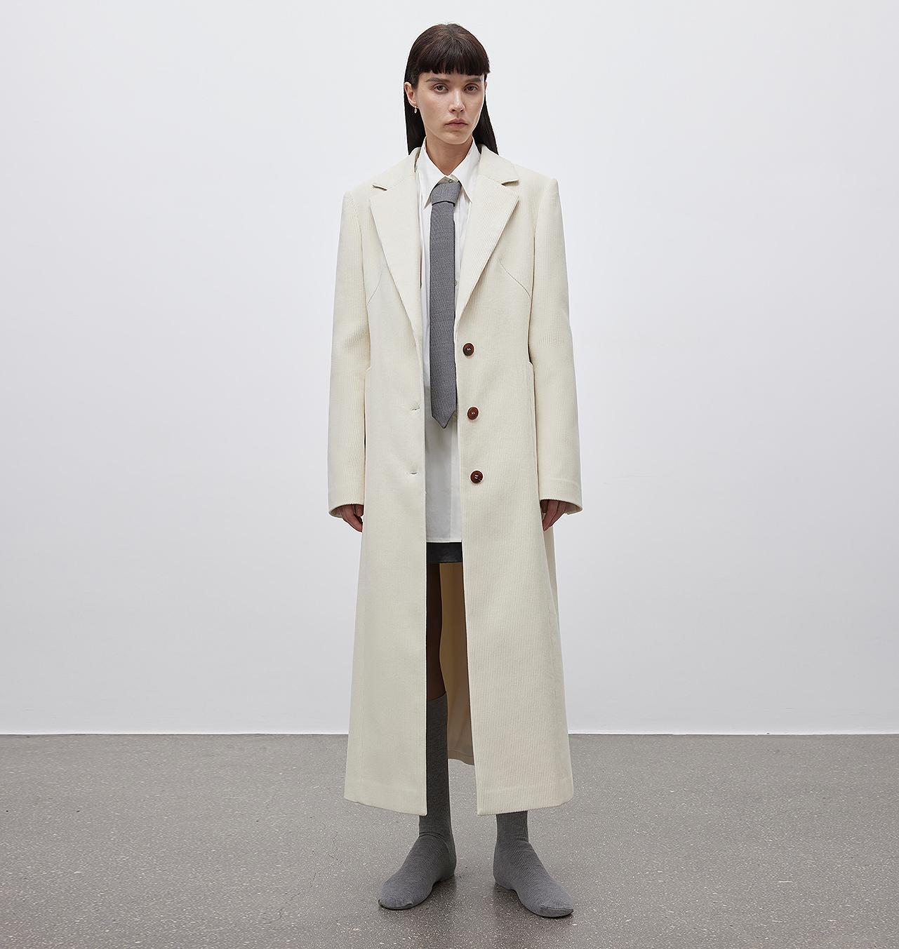 Corduroy three-dimensional pocket waist coat-1