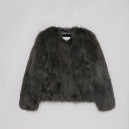 Fireladyfur Women's Fur Coat | Genuine Finnish Fox Fur"Reed Flower"