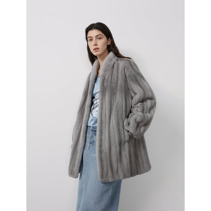 Meteor Variations Sable Fur Coat Women-1