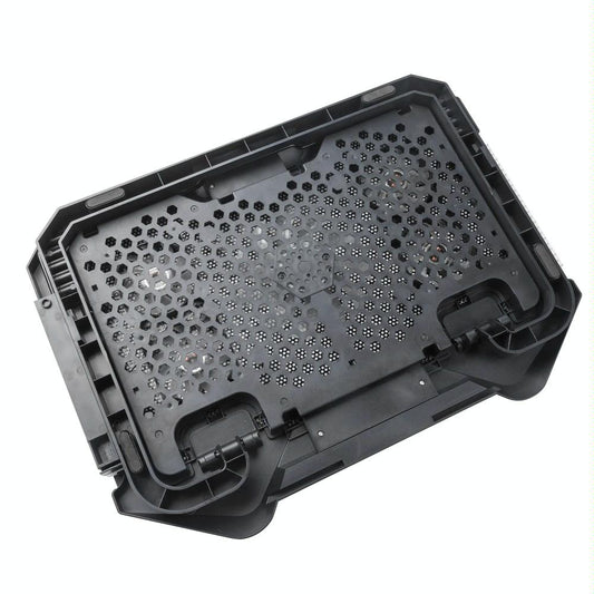 NNEIDS 5-Fan Laptop Cooling Pad With Adjustable Stand And Phone Holder-1