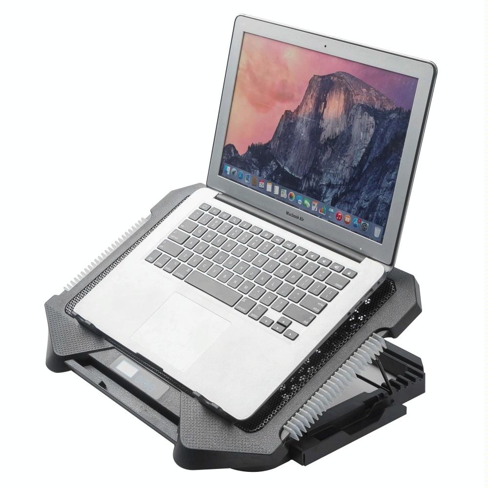 NNEIDS 5-Fan Laptop Cooling Pad With Adjustable Stand And Phone Holder-3
