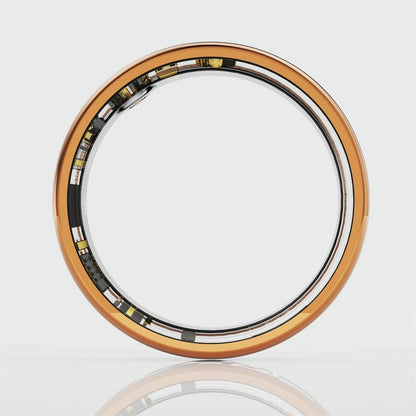 NNEIDS Smart Ring With Heart Rate Blood Oxygen Sleep Monitoring - Rose Gold Size 7-2