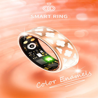 NNEIDS Smart Ring With Heart Rate Blood Oxygen Sleep Monitoring - Rose Gold Size 8-4