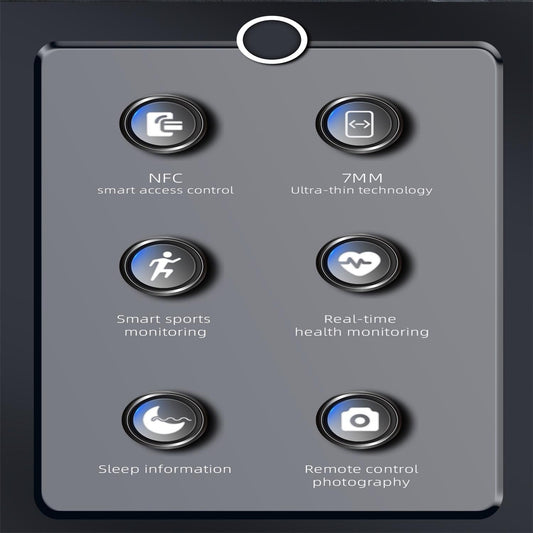 NNEIDS Smart Ring With Heart Rate Blood Oxygen & Sleep Monitoring - Black Size 11-1