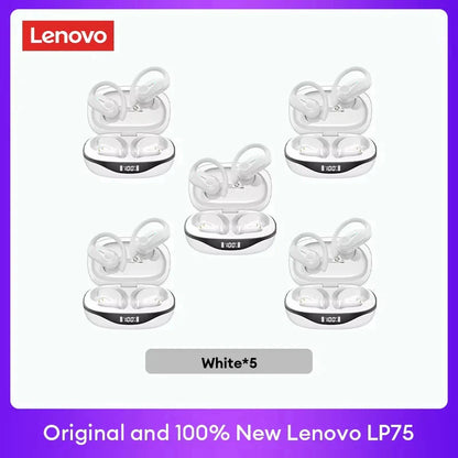 Original Lenovo LP75 TWS Bluetooth V5.3 Headphones Wireless LED Digital Display Earphones Noise Reduction Waterproof Headset New-18