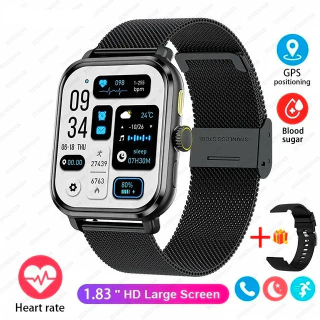 Smart Bluetooth Fitness Tracker Watch with Voice Assistant and Magnetic Charging-9