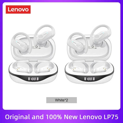 Original Lenovo LP75 TWS Bluetooth V5.3 Headphones Wireless LED Digital Display Earphones Noise Reduction Waterproof Headset New-9