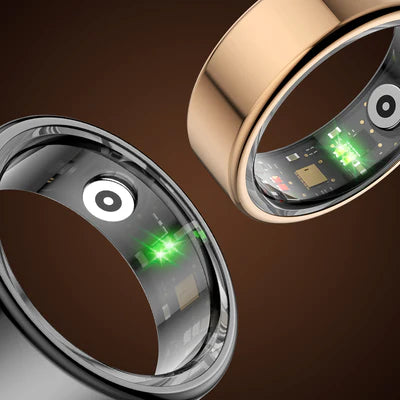 Titanium Steel Smart Ring with Health Monitoring, IP68 Waterproof, and Multi-sport Modes