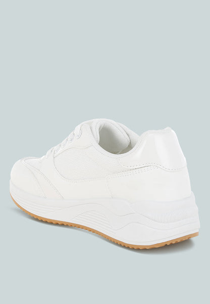 Subasa Chunky Mesh Lace Up Sneakers