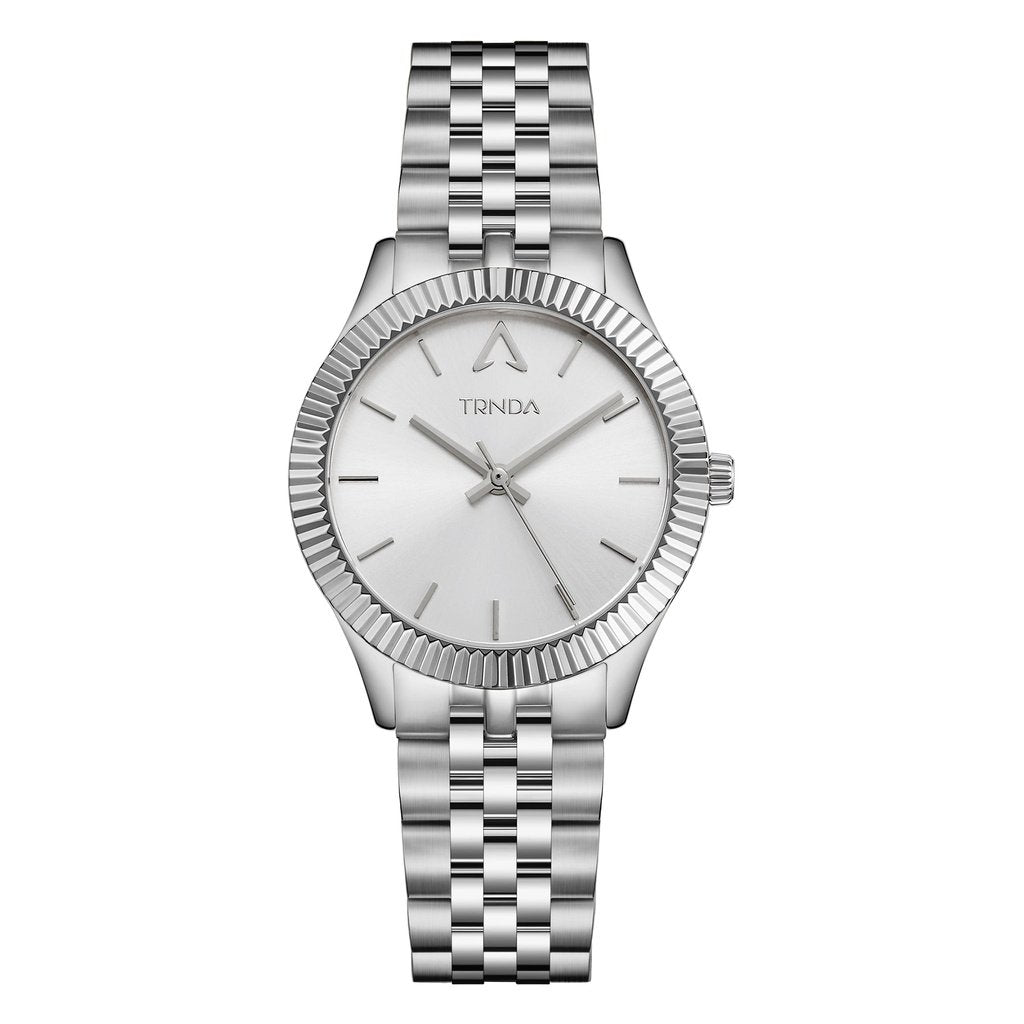 Trnda Women's Stainless Steel Watch, Silver Dial | Tr32mmss-0