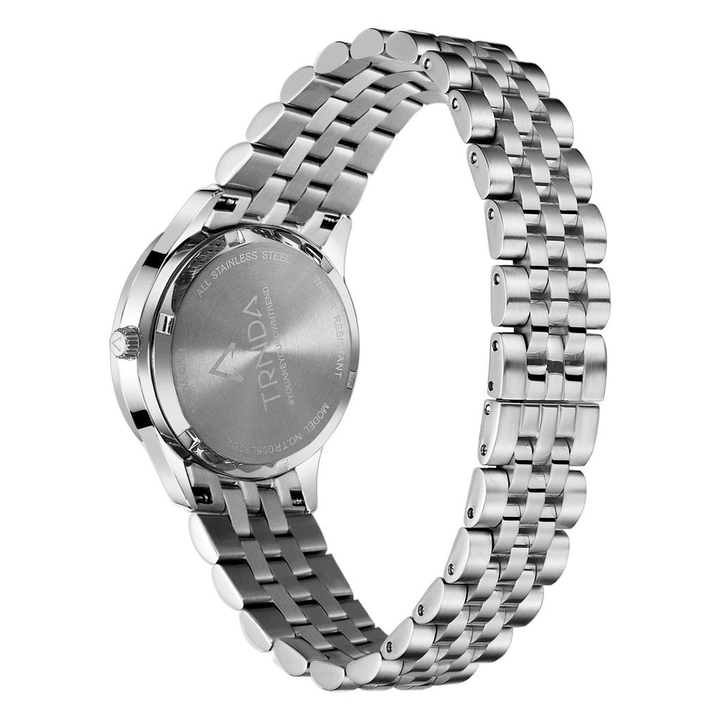 Trnda Women's Stainless Steel Watch, Silver Dial | Tr32mmss-3