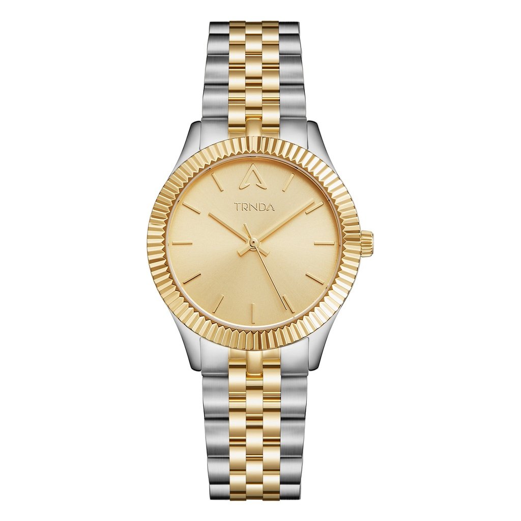 Trnda Women's Stainless Steel Watch, Gold Dial | Tr32ssg-0