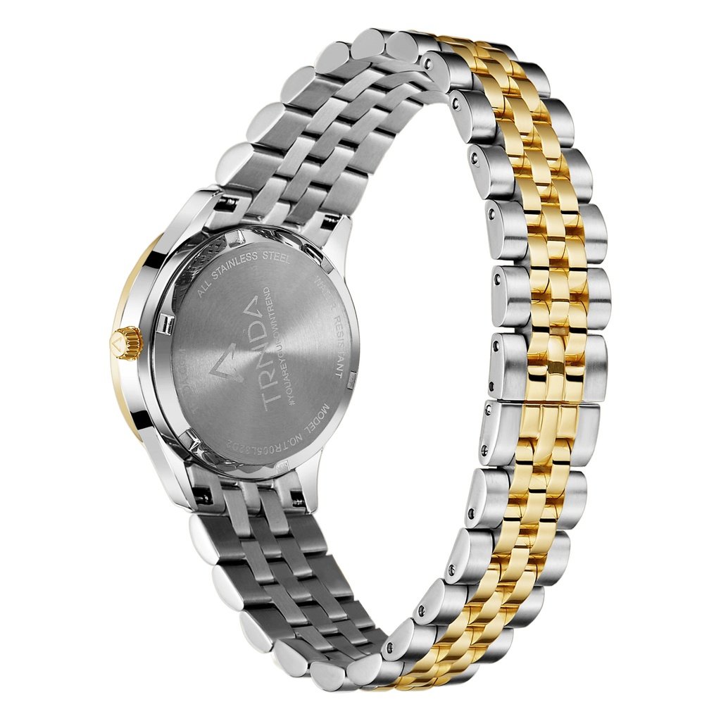 Trnda Women's Stainless Steel Watch, Gold Dial | Tr32ssg-3
