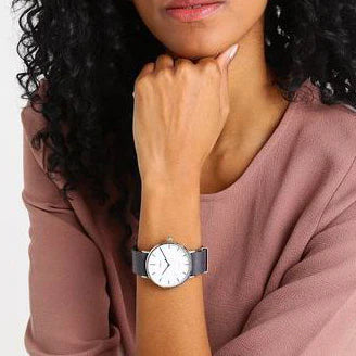 Timex Unisex Gray Leather Watch, White Dial | Tw2p91300-3