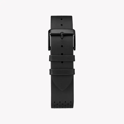 Timex Men's Black Leather Watch, Black Dial | Tw2r26800-2