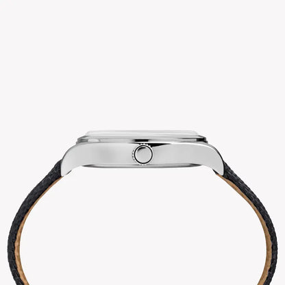 Timex Unisex Black Fabric Watch, Silver Stainless Steel Case | Tw2r38800-1