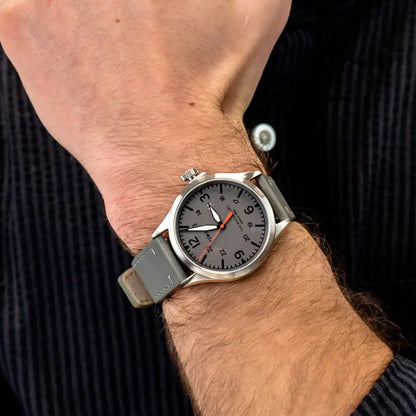 Timex Unisex Gray Leather Watch, Gray Dial | Tw2r71000-3