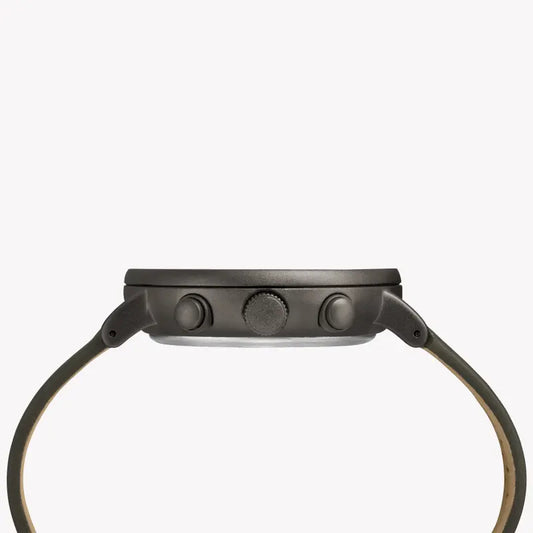 Timex Men's Gray Leather Watch, Gray Dial | Tw2r97800-1