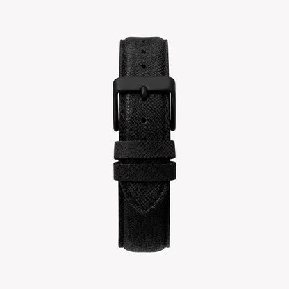 Timex Men's Black Leather Watch, Black Dial | Tw2t34900-2