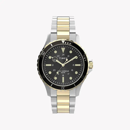 Timex Men's Stainless Steel Watch, Black Dial | Tw2u55500-0